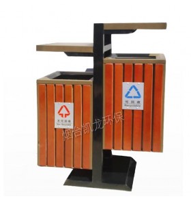 YDG-03 环保钢木分类垃圾桶