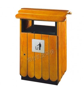 YDG-09A 环保钢木分类垃圾桶